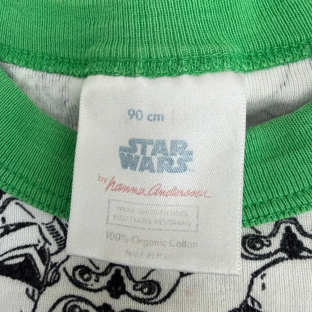 Hanna Andersson Star Wars Pajama Set Toddler 90 2T 3T White Darth Vader 42499